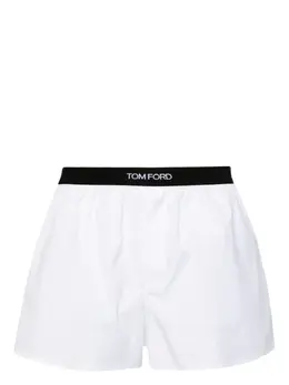 TOM FORD: Белые шорты  Logo