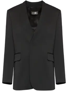 MM6 Maison Margiela: Жакет без воротника 