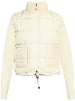Moncler: Белая куртка 