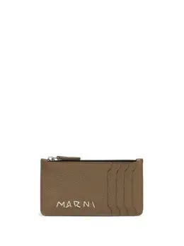 Marni: Коричневый картхолдер 