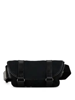 Gucci Pre-Owned: Чёрная поясная сумка 