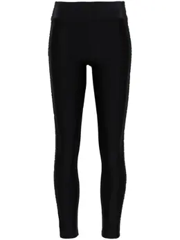 Versace Jeans Couture: Чёрные легинсы 