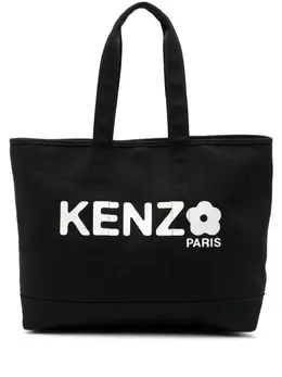 Kenzo: Чёрная сумка-шоппер 