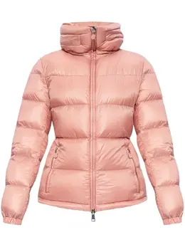 Moncler: Розовая куртка 