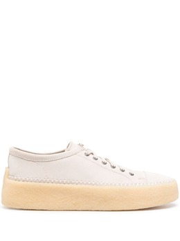 Clarks Originals: Белые кроссовки 