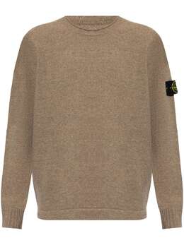 Stone Island: Коричневый свитер  Compass