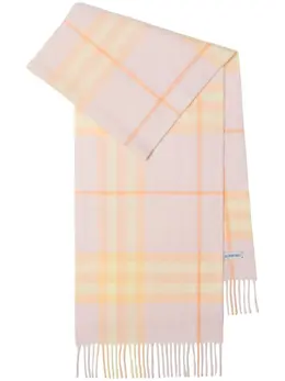 Burberry: Светлый шарф 