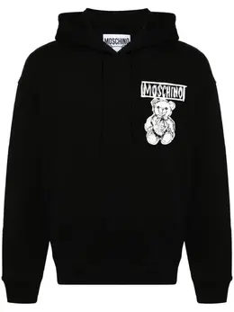 Moschino: Чёрная толстовка  Teddy Bear