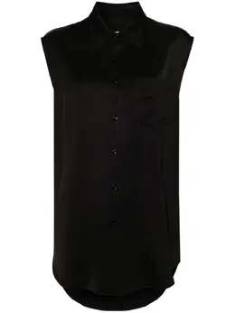 MM6 Maison Margiela: Атласная рубашка 