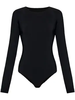 MM6 Maison Margiela: Чёрный боди 