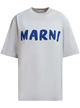 Marni: Футболка с принтом 