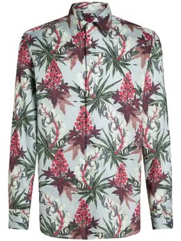 ETRO: Рубашка  Foliage с принтом