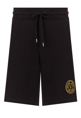 VERSACE JEANS COUTURE: Чёрные шорты 