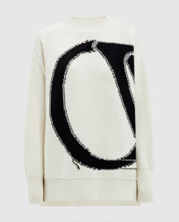 Off-White: Бежевый свитер  OW