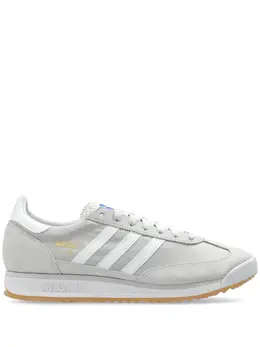 adidas: Белые кроссовки  Suede
