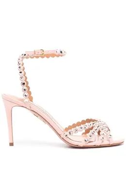 Aquazzura: Розовые сандалии  Tequila