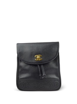 CHANEL Pre-Owned: Чёрный рюкзак 
