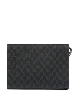 Gucci: Голубой клатч  GG Supreme