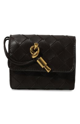 Bottega Veneta: Чёрный кошелёк 