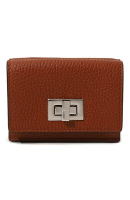 Fendi: Коричневый кошелёк 
