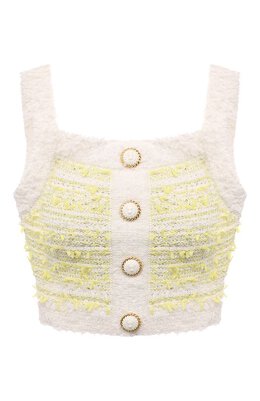 Balmain: Хлопковый топ 