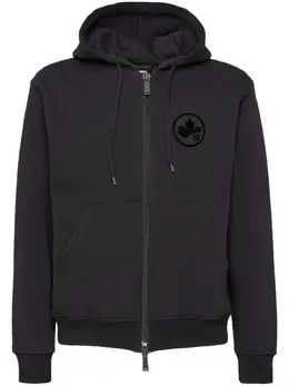Dsquared2: Чёрная толстовка  Maple Leaf