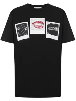 Moschino: Футболка с принтом 