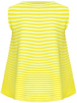 Pleats Please Issey Miyake: Жёлтая майка 