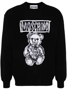 Moschino: Свитер  Teddy Bear из шерсти