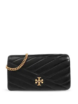 Tory Burch: Чёрный кошелёк  Kira Chevron