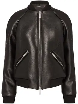 Dsquared2: Кожаная куртка 