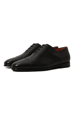 Santoni: Чёрные туфли  Carlos