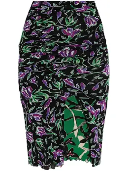 DVF Diane von Furstenberg: Юбка с растительным принтом 