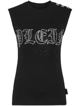 Philipp Plein: Майка  Crystal со стразами