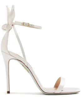 Aquazzura: Белые сандалии  Bow Tie