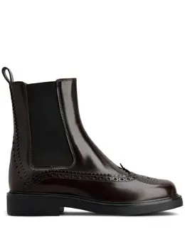 Tod's: Бордовые ботинки 
