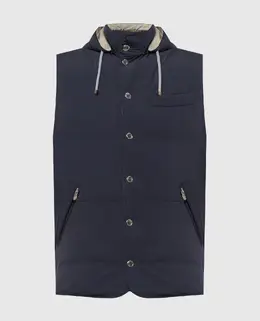 Brunello Cucinelli: Синий жилет 