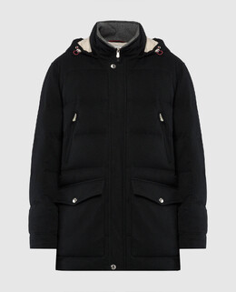 Brunello Cucinelli: Чёрный пуховик 