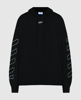 Off-White: Чорні толстовки  Arrow