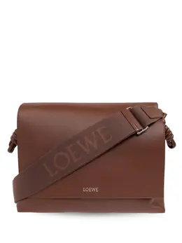 LOEWE: Коричневая сумка  Flamenco