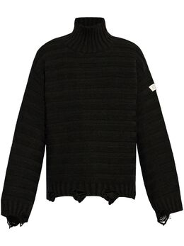 MM6 Maison Margiela: Рваный свитер 