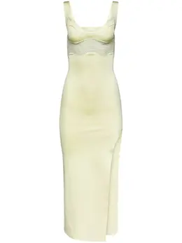 Galvan London: Зелёное платье 