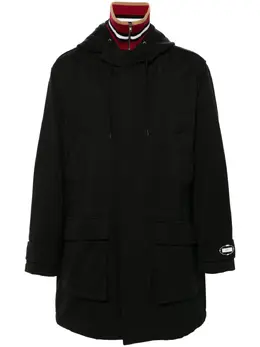 Moschino: Пальто с капюшоном 