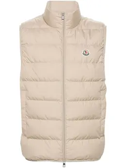 Moncler: Бежевый жилет 