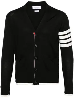 Thom Browne: Кардиган  4-Bar из шерсти
