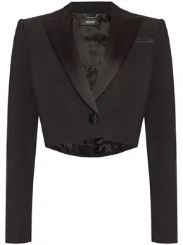 Versace: Чёрный жакет 