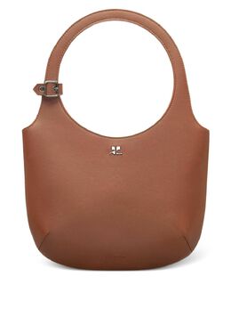 Courrèges: Коричневая сумка-шоппер 