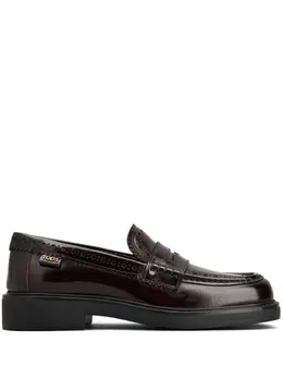 Tod's: Бордовые лоферы 