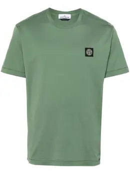 Stone Island: Хлопковая футболка  Compass
