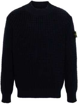 Stone Island: Синий свитер  Compass